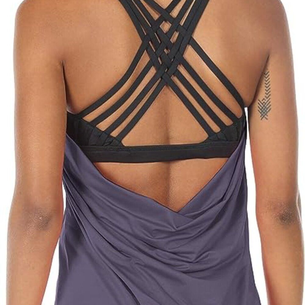 000. Amazon Purple Tank with Stylized Back Strappy Detail ~